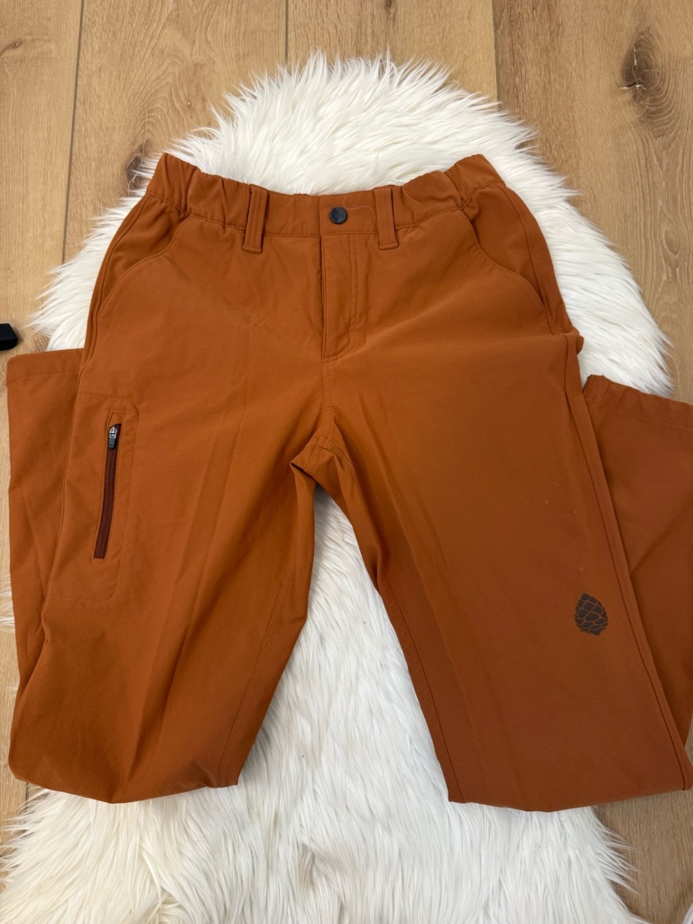 Stio Rust Orange Straight Leg Hiking / Outdoor Pants - Size 8R - Picture 3 of 5